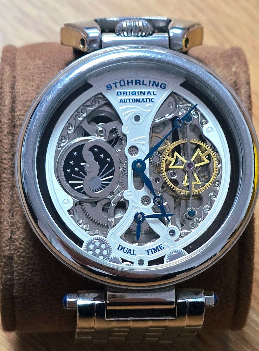 Orologi: STÜHRLING ORIGINAL AUTOMATIC DUAL TIME MEGA RAR – Usato da Nussbaumen AG venduto da Crochartcom