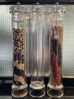 3er Set Pfeffermühle Gewürzmühle Acryl Optik