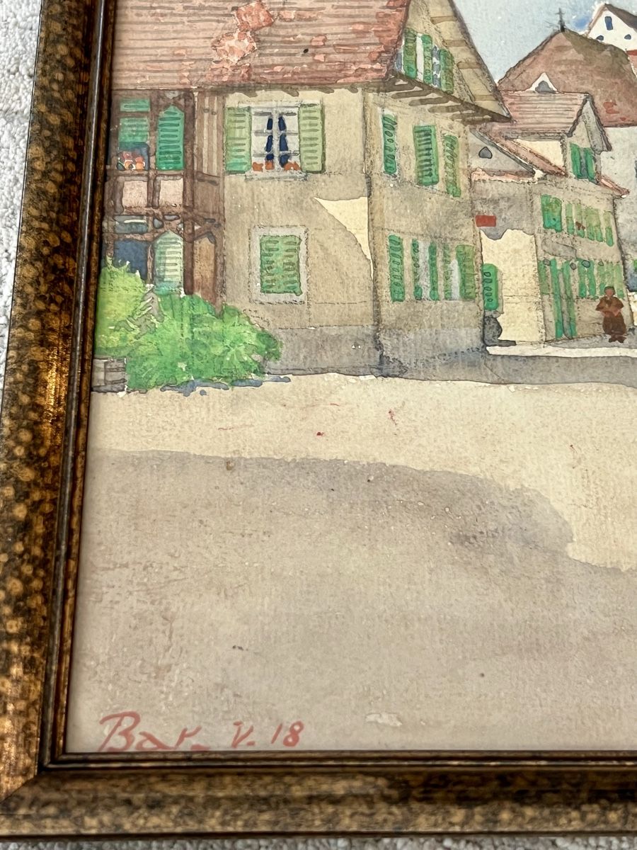 Dipinti: Painting - Hugo Wilhelm Pfahlmer – Usato da Lausanne venduto da William7 7