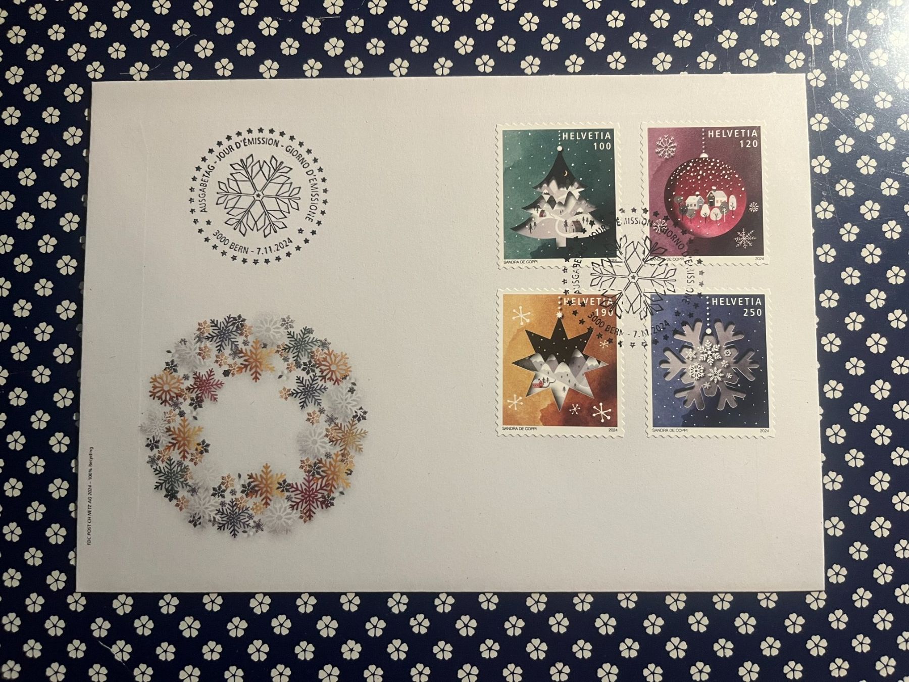 Alle Briefmarken: FDC 2024 aus 4er Block mit Haftpunkten – Gebraucht aus Arch von Noah819
