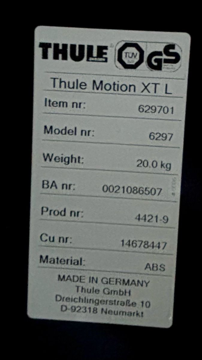 Thule Box da tetto: Thule Dachbox - Motion XT L – Usato da Etzelkofen venduto da R0DRIGUES 7
