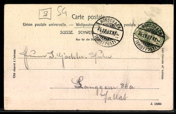 Cartoline postali: AK Rorschach, Kirche und Häuser – Usato da Berlin venduto da bartko-reher 1