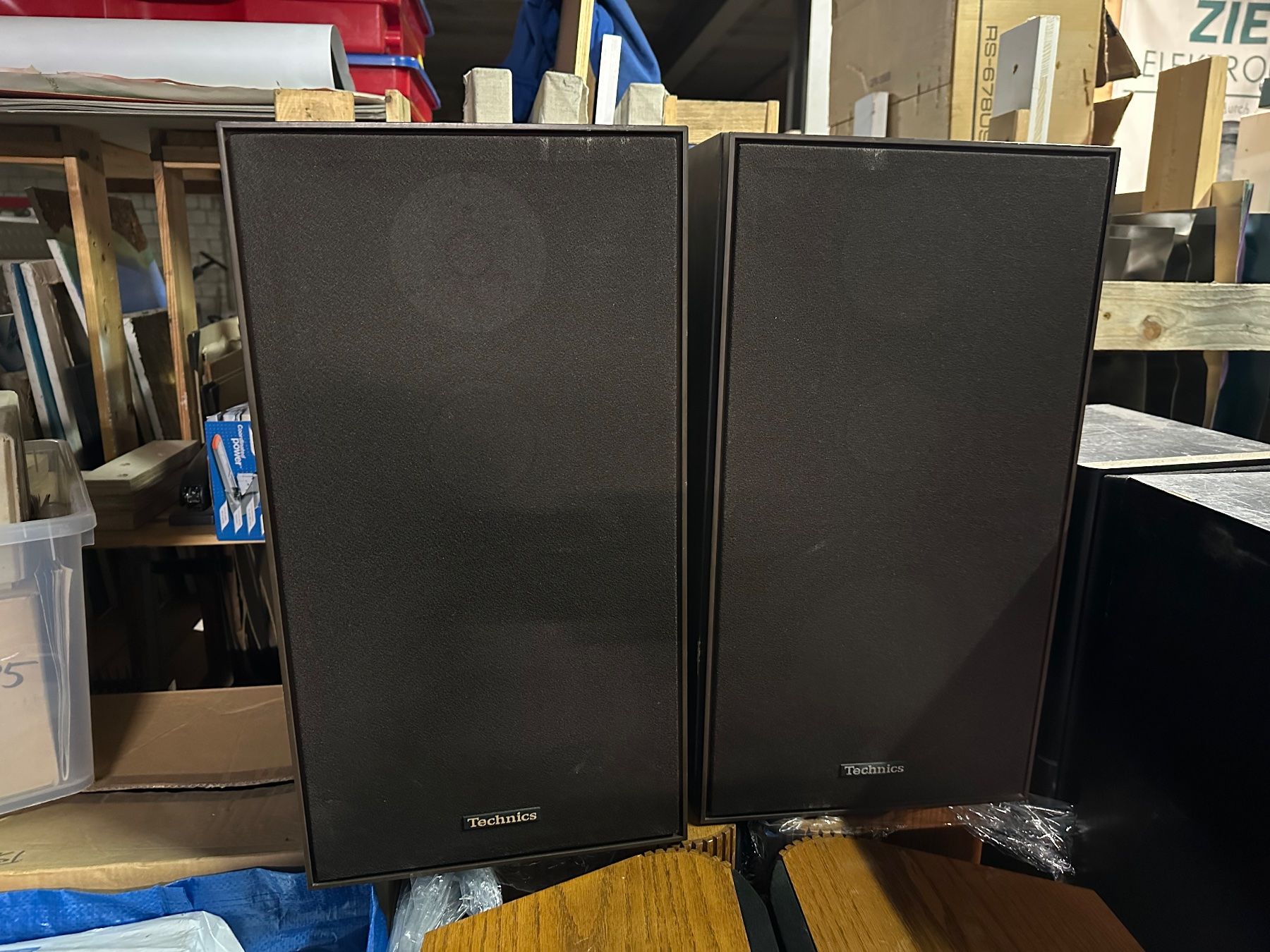 Technics Haut-parleurs: TECHNICS SB-5 / braun / super bespannungen /aus sammlung / – D'occasion à zuchwil par pamparam 1