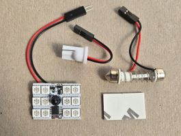 Auto LED Innenraum Set 12 LED RGB +Adapter