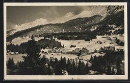 AK Lenzerheide, Ortsansicht im Schnee