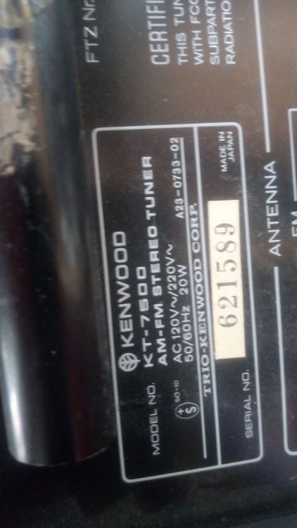 Kenwood Radios: Kenwood KT-7500 Stereo Tuner  – Gebraucht aus Belp von Guadalupe84 5