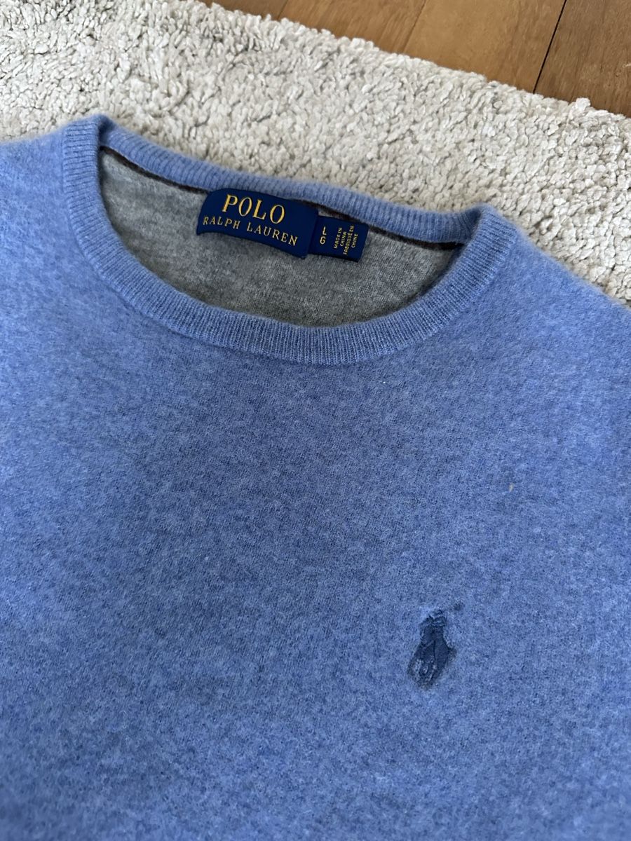 Ralph Lauren Pullover & Sweatshirts: Vintage Polo Ralph Lauren Wollpullover, Hellblau, Gr. S! – Gebraucht aus Basel von Oloir 2