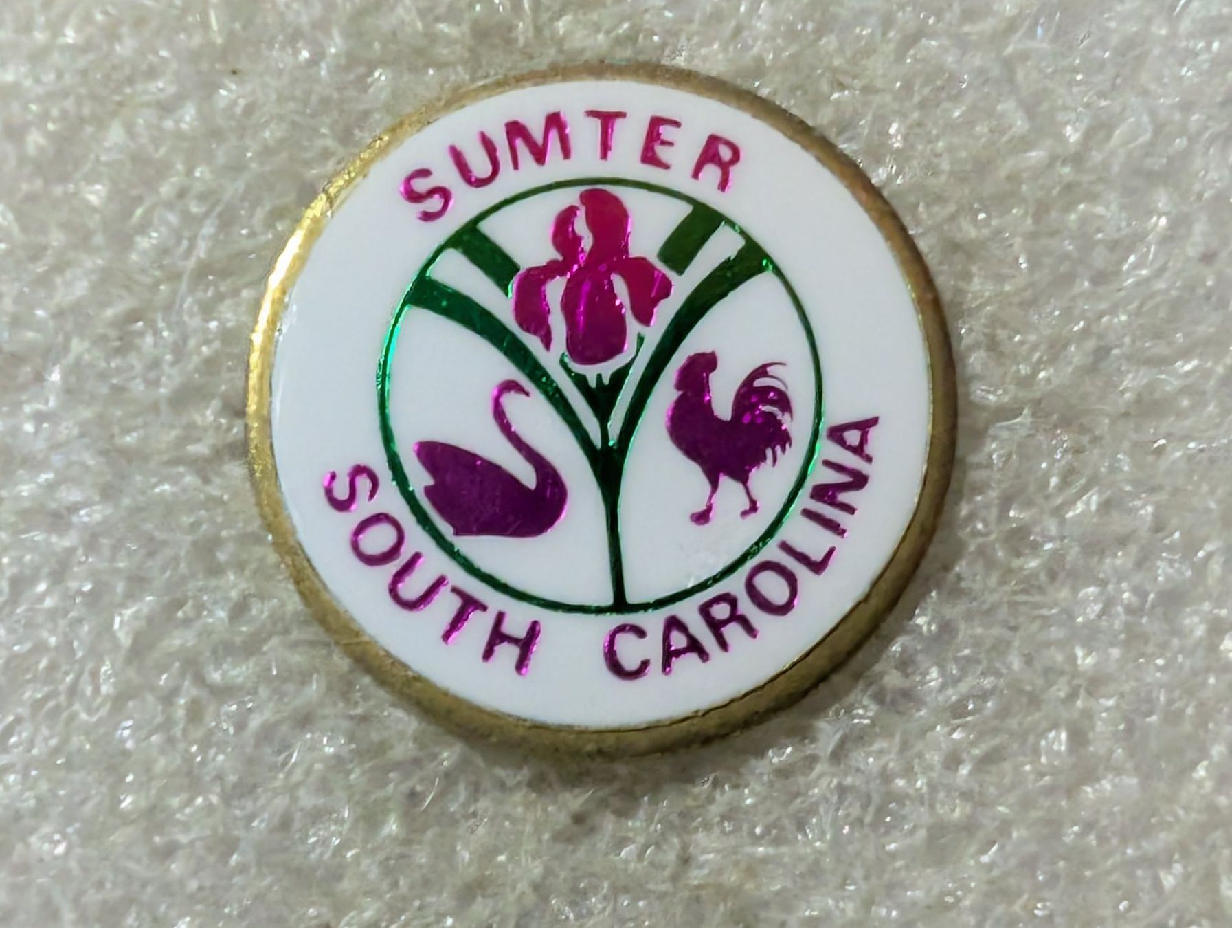 Placchette & Badge: Ansteckpin 127: Sumter South Carolina – Usato da Oppligen venduto da Pin-Fall-Shop