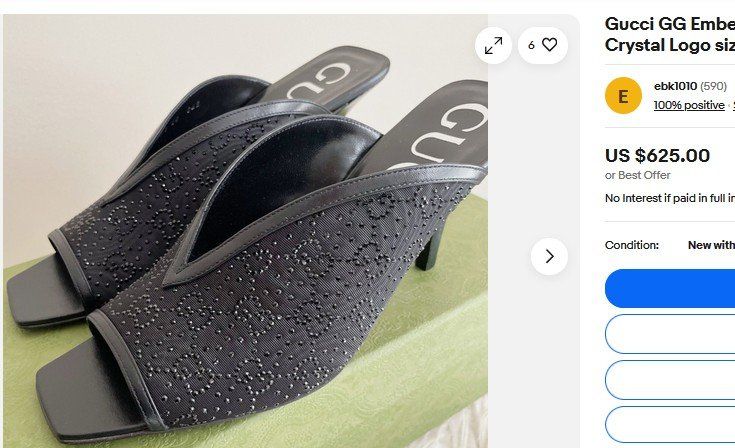 Gucci Scarpe da donna: Gucci Sandalen / sandales Mule .38,5 – Usato da Collonges venduto da Auganien 2