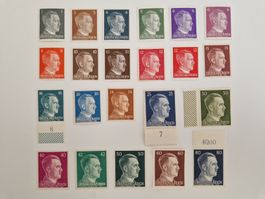 Deutsches Reich Adolf Hitler Briefmarken Set postfrisch