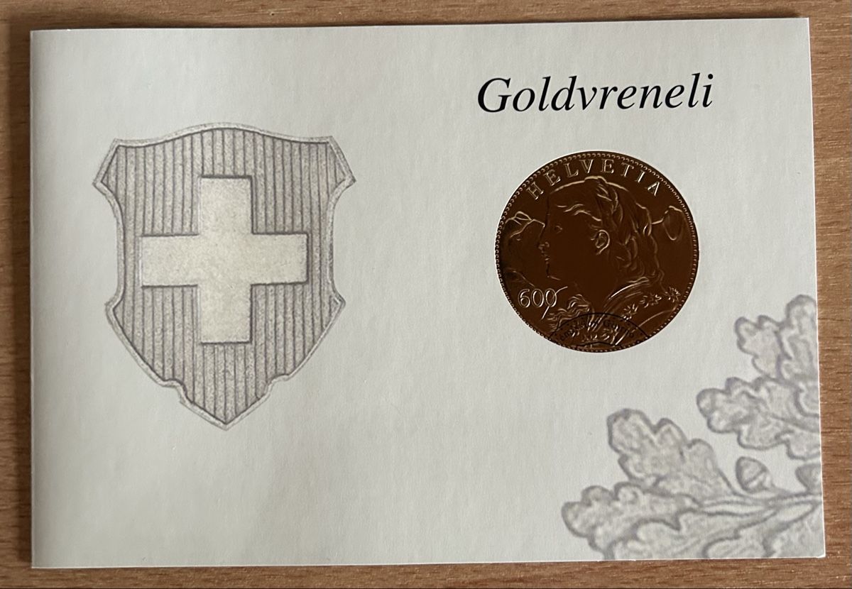 Tutti i francobolli: Goldvreneli im Folder der Schweizer Post, Top! – Nuovo e nell'imballaggio originale da Wil ZH venduto da uhe_nw6s
