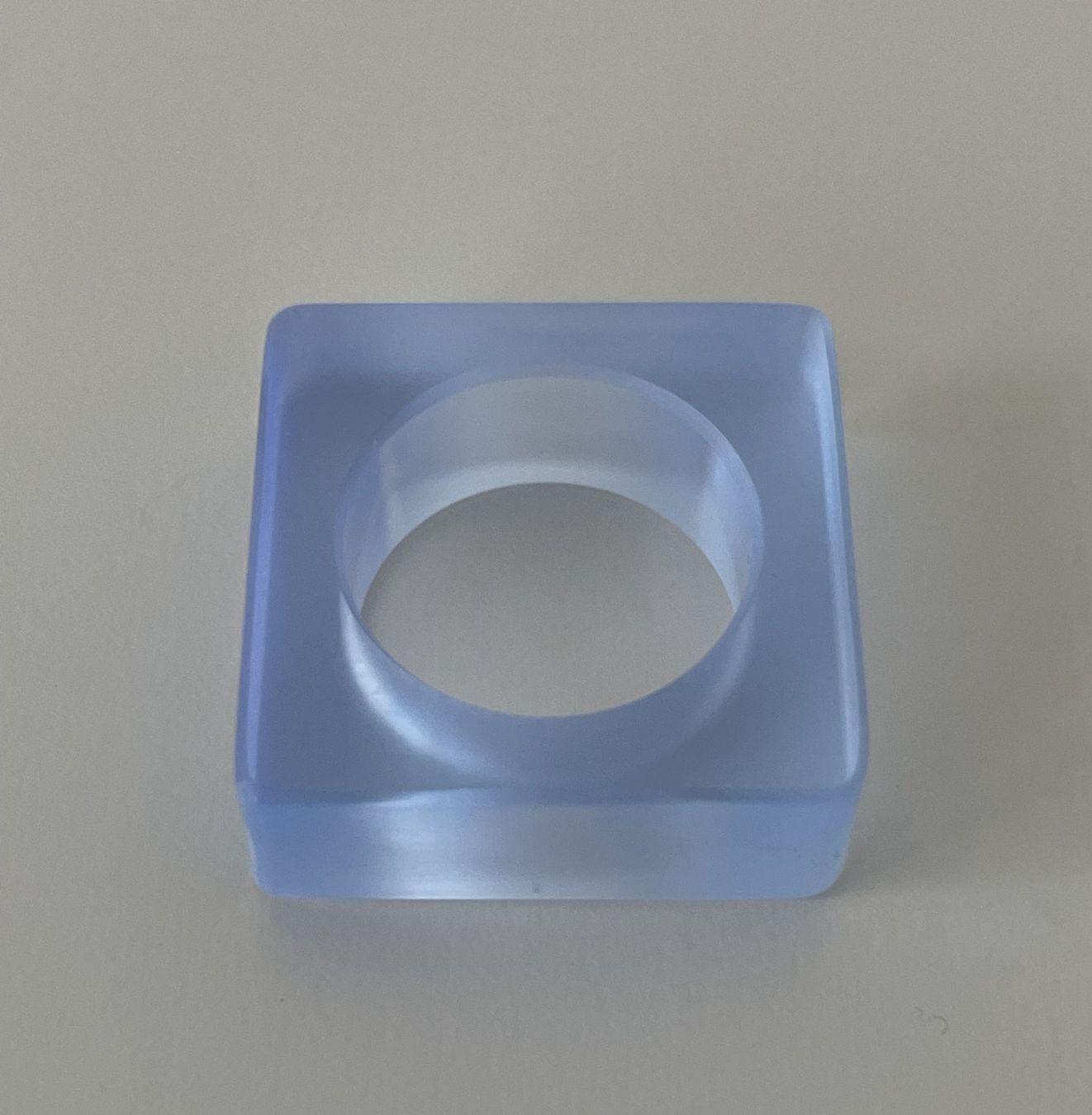 Anelli: Ring Plexiglas breit hellblau - 3 Grössen wählbar – Nuovo e nell'imballaggio originale da Turgi venduto da bar_8pdm 4