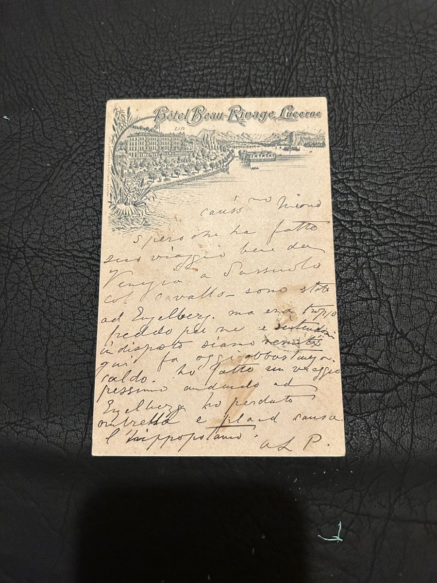 Cartes postales: Hotel Beau Rivage Lucerne 1899 – D'occasion à Breganzona par Milesbo