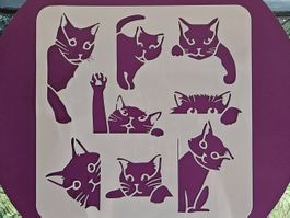 Schablone Katzen Motive