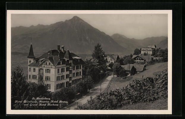 Cartoline postali: St. Beatenberg, Hotel Blümlisalp, Grand – Usato da Berlin venduto da bartko-reher