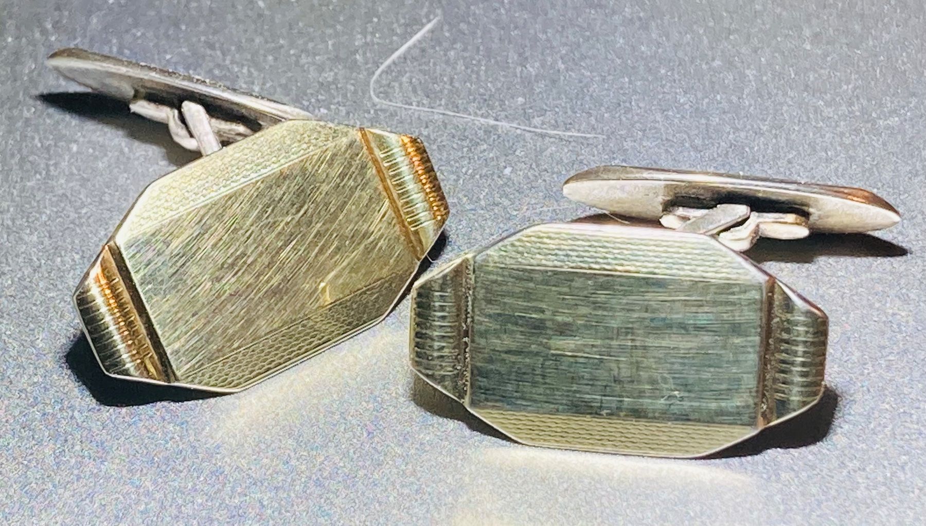 Gemelli: Manschettenknöpfe Silber 830 vergoldet – Usato da Heimenschwand venduto da Beuggerts 4