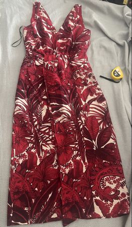 Kleid H&M gemustert rot Grösse S neu