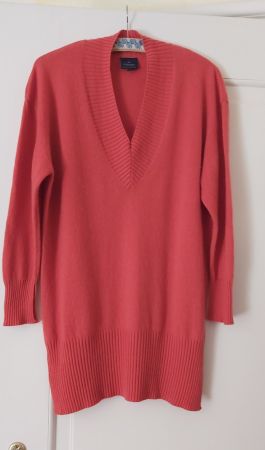 Eleganter langer Kaschmir-Pullover neuwertig