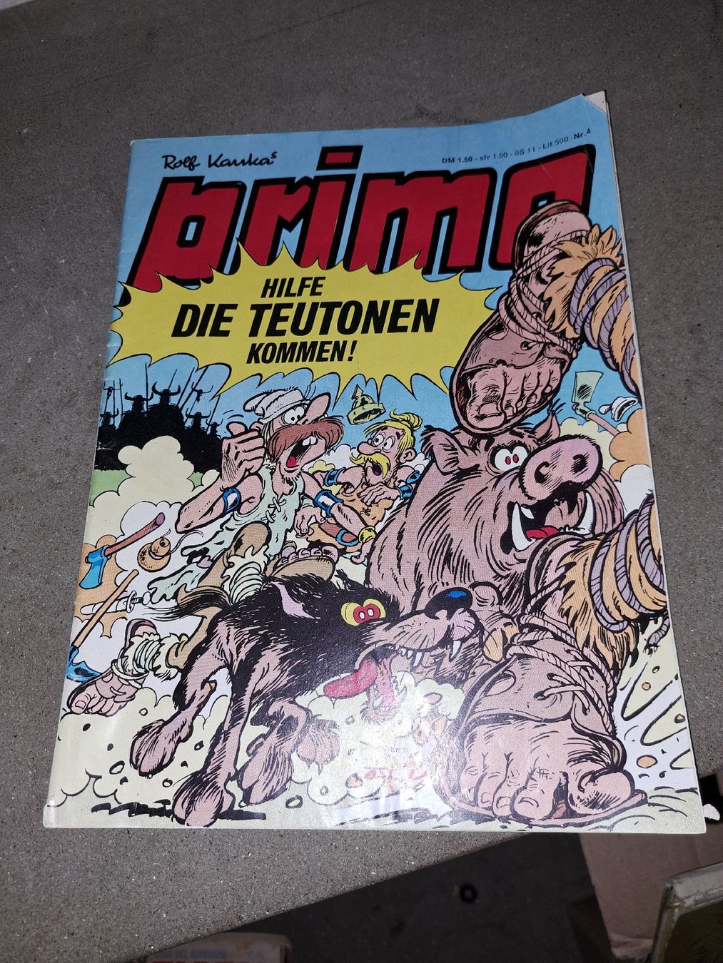 Fumetti: Prima Comic Nr. 4, "Hilfe, die Teutonen kommen!", Top – Usato da Kölliken venduto da Upcycling-by-Mc-TAM