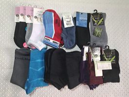 NEU! 15 Paar Damen Socken Footies  bunter Mix Grösse 35-38