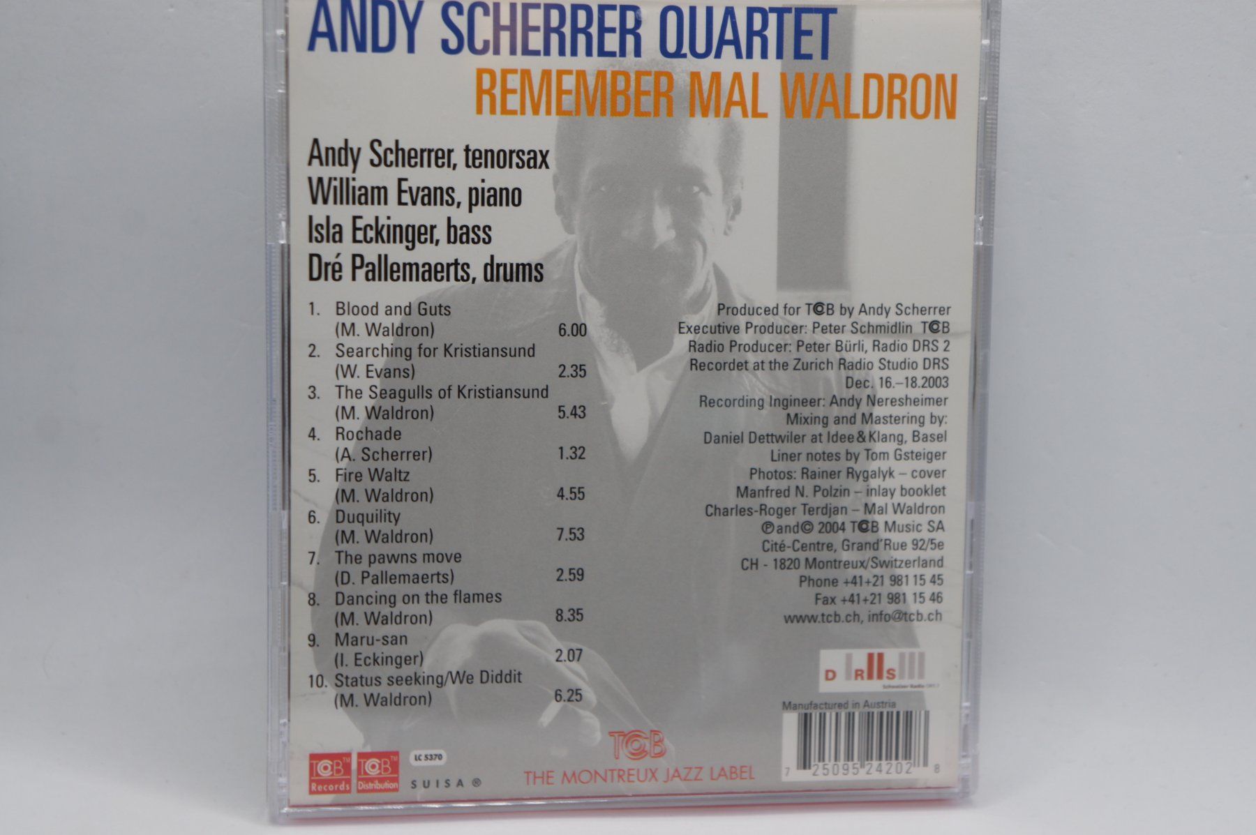 CD: CD Andy Scherrer Quartet ‎– Remember Mal Waldron – Usato da Ernetschwil venduto da luisvonerni 1