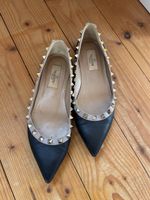 Valentino Black Stud Ballerina