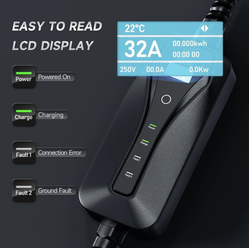 Caricabatterie: 7KW 32A E-Auto Tragbare EV-Ladekabel 32A J1772 Typ 1 – Nuovo e nell'imballaggio originale da Malans GR venduto da BUYBEST-Schweiz 2
