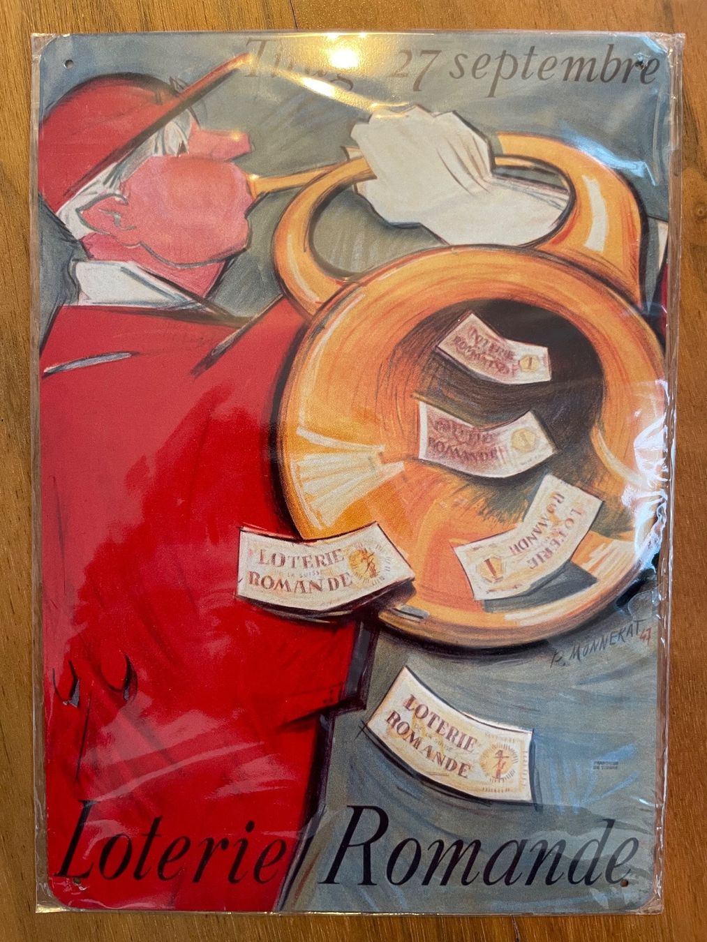 Schilder: Blechschild I Loterie Romande (Werbung) – Neu und originalverpackt aus Russikon von stemmi01