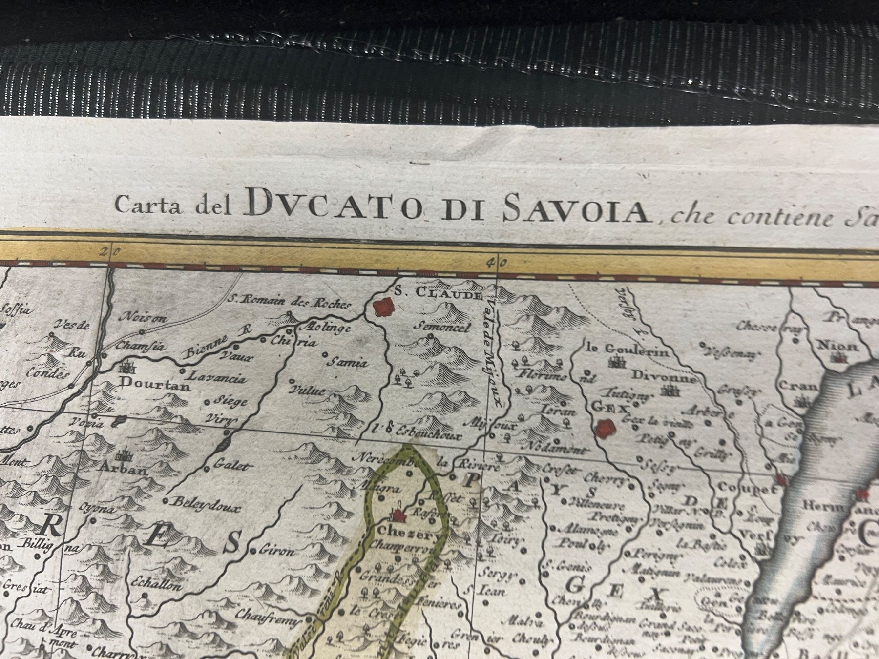 Cartine & Atlanti: CARTE GÉOGRAPHIQUE DE LA SAVOIE DATÉE 1749 – Usato da Genève venduto da Qanil77 3