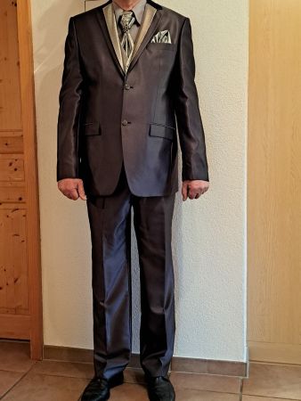 Hochzeits-Anzug Bräutigam anthrazit-farbig