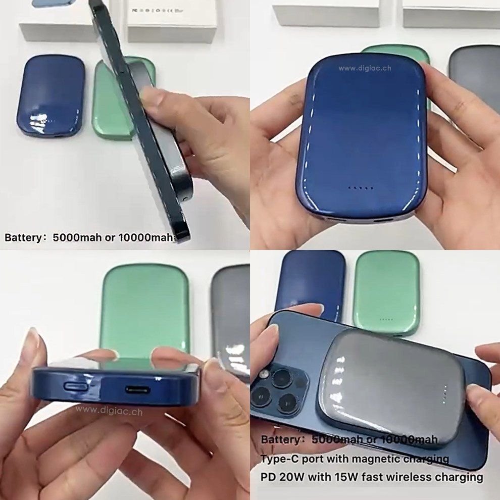 Covers & Schutzfolien: Batterie portable Mag-safe pour iPhone samsung – Neu und originalverpackt aus Morges von DigiAC 3