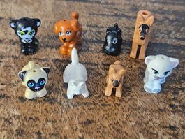 lego  figurines  lot de 8 animaux