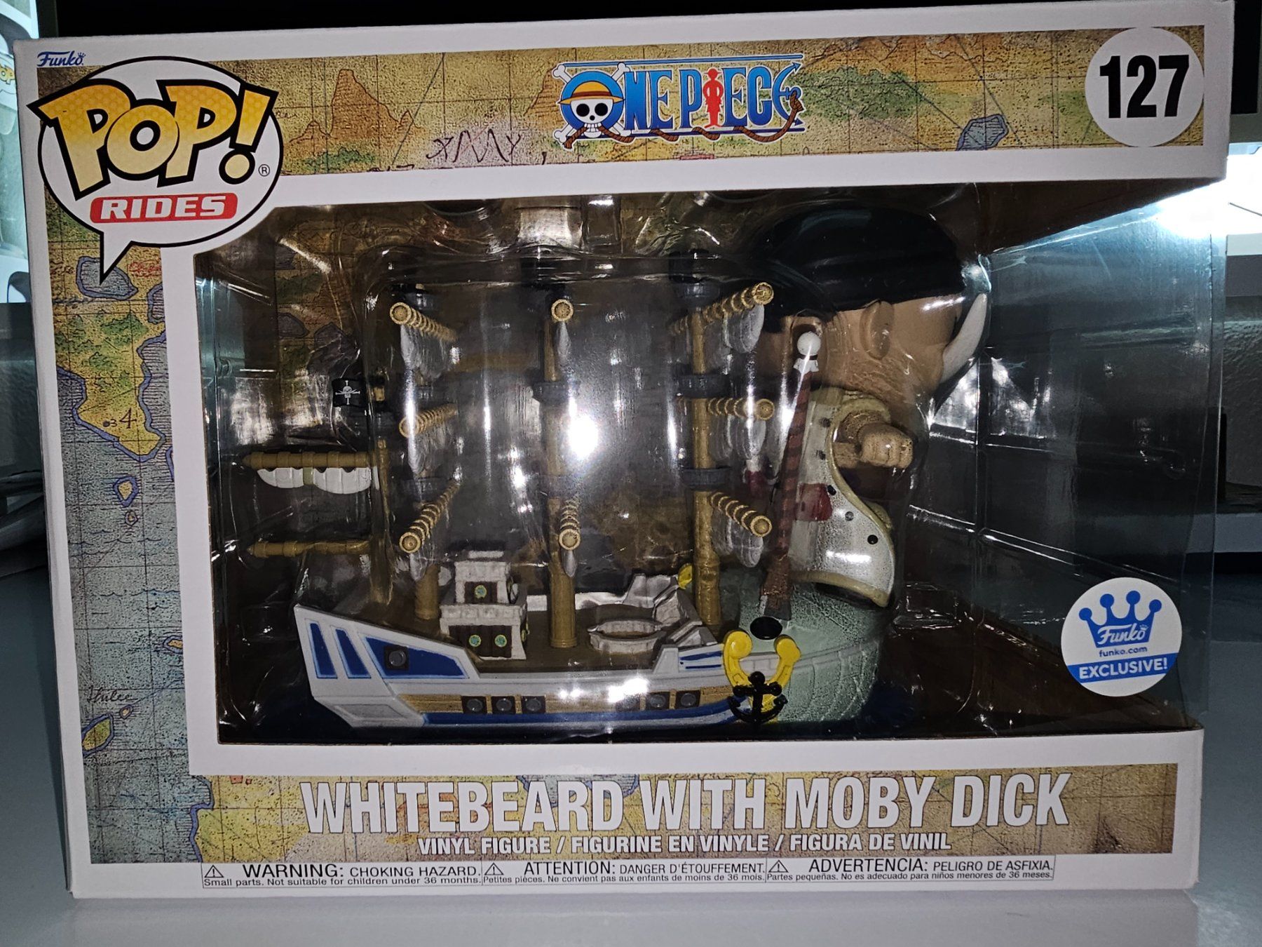 Funko Pop! Whitebeard Avec Moby Dick – One Piece – Figurine Vinyl Neuve