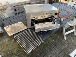 Helios MEATEOR Edelstahl Gastro Gasgrill Oberhitze 800C 🔥