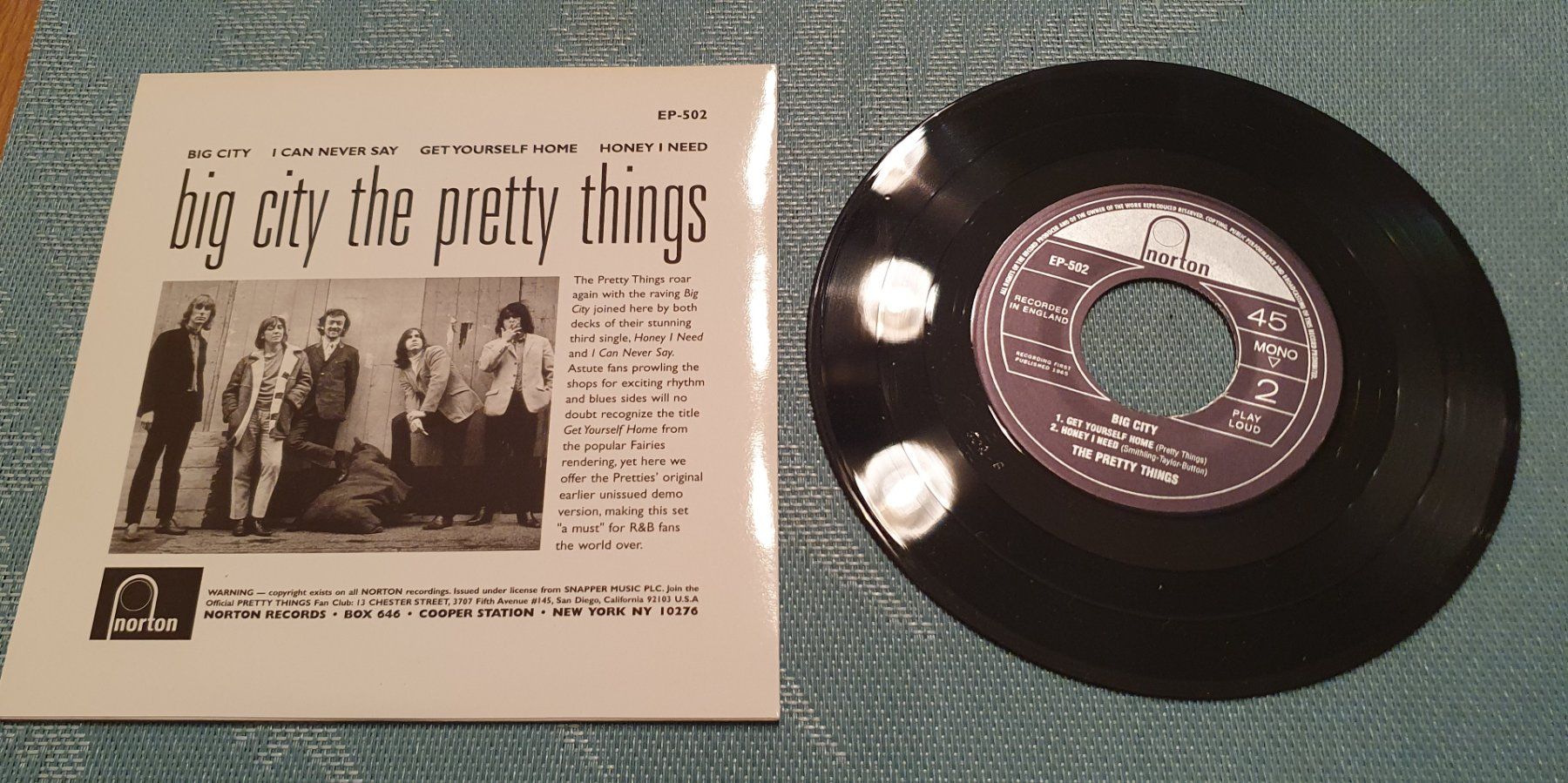 Dischi in vinile: THE PRETTY THINGS, Big City, USA EP-Single, Mint- – Usato da Kreuzlingen venduto da Cdschlumpf 1