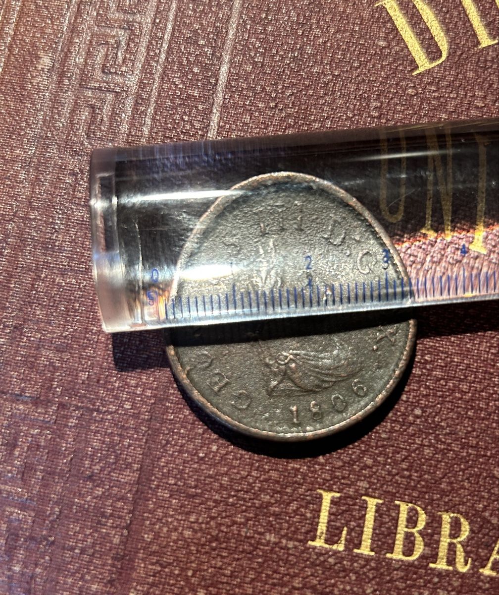 Tutti le monete: 1 Penny, 1806, Angleterre – Usato da St-Maurice venduto da SPEKER 6