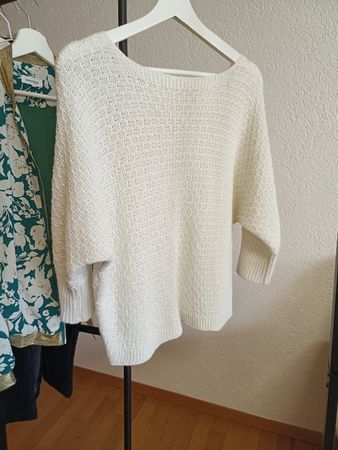 Pull d'hiver, écru, taille unique - Superbe affaire!