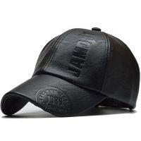 Casquette en cuir artificiel Pour Hommes et Femmes
