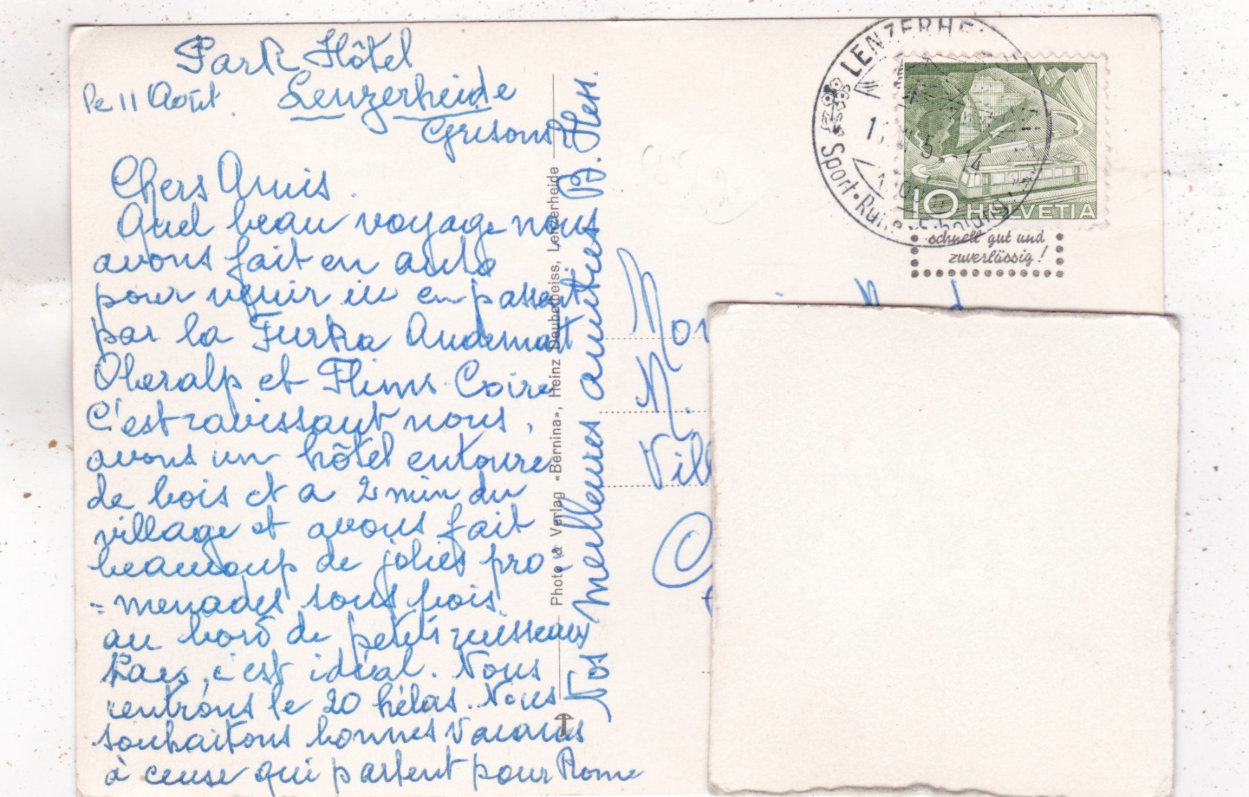 Cartoline postali: Lenzerheide – Usato da Herisau venduto da Lisegrat2008 1