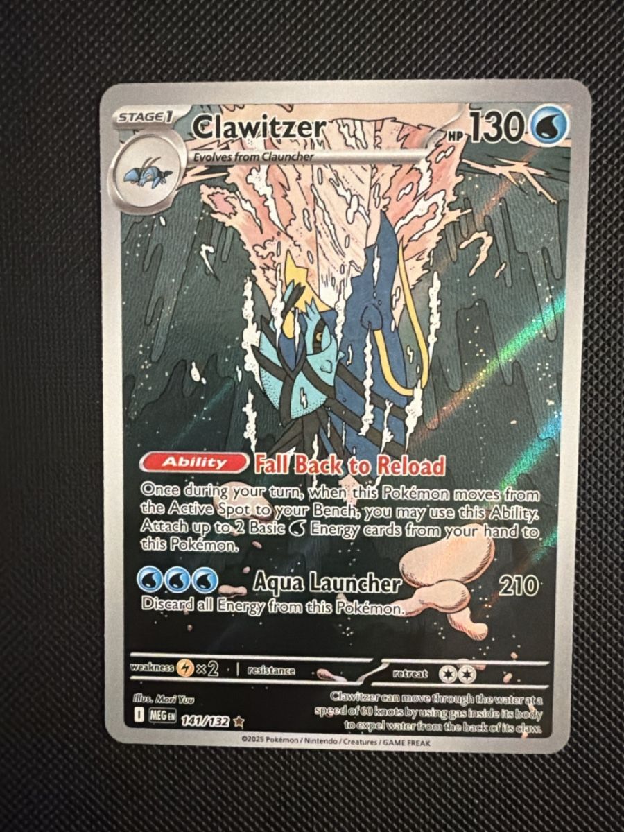 Pokémon Carte collezionabili: Clawitzer - 141/132 - Mega Evolution Base 🇺🇸 – Nuovo (secondo la descrizione) da Oberrohrdorf venduto da Samet-TCG