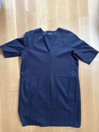 Turnover Wollkleid, Gr. 44, Dunkelblau - zeitlos schön!