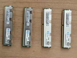 32GB Server RAM Kit (4x 8GB) DDR3 ECC Reg PC3-8500R Dell