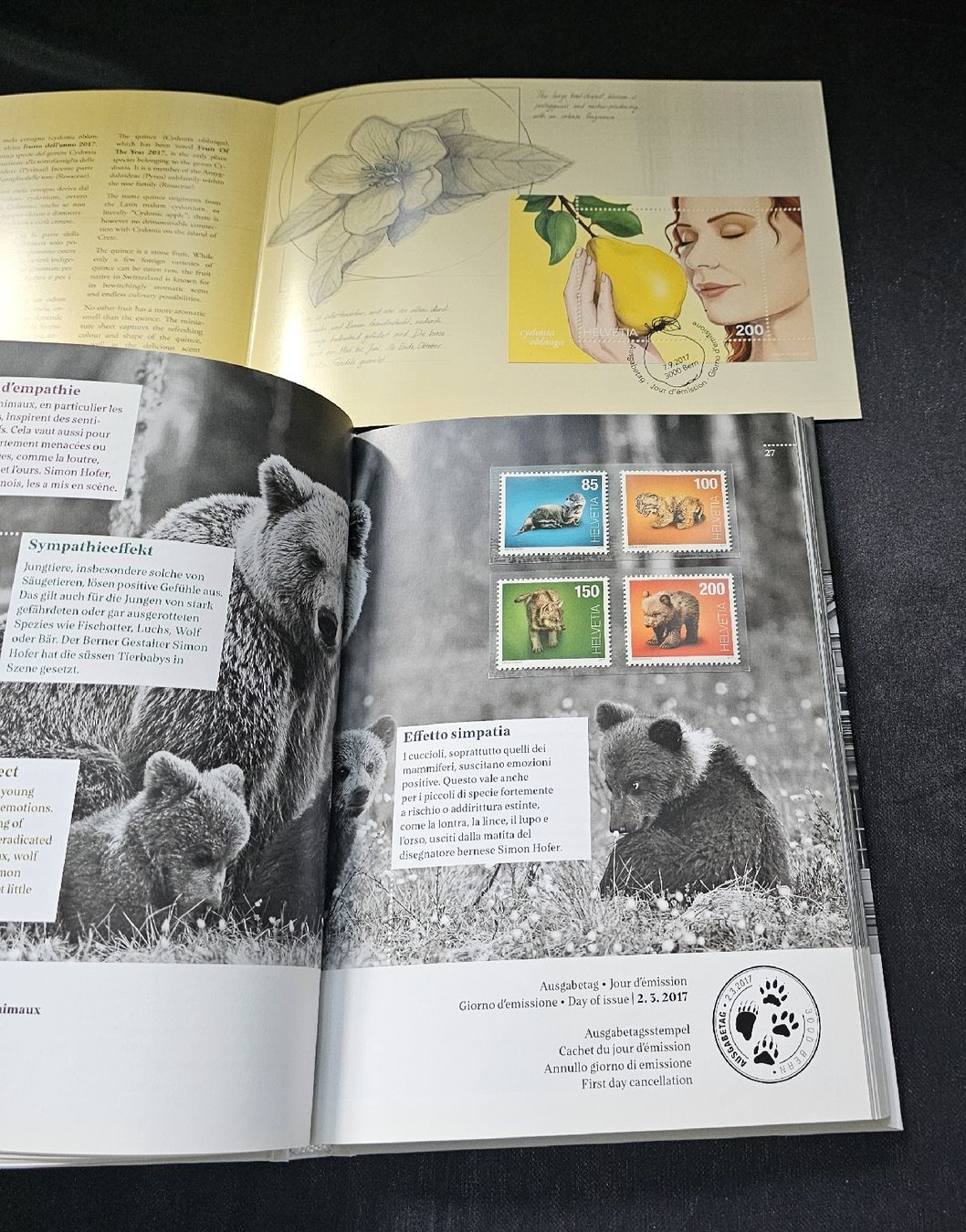 Tutti i francobolli: Schweizer Briefmarken Jahrbuch 2017, inkl. Folder Sonderbloc – Nuovo (secondo la descrizione) da Wangen b. Olten venduto da ErikaK06 4