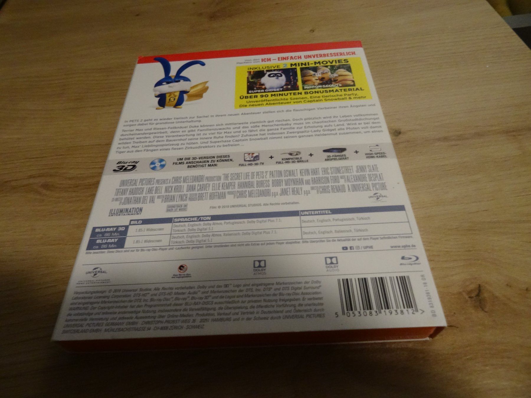 Alle DVDs: Pets 2 Blu-ray 3D + Blu-ray – Gebraucht aus Olten von Disc-Verkauf 1