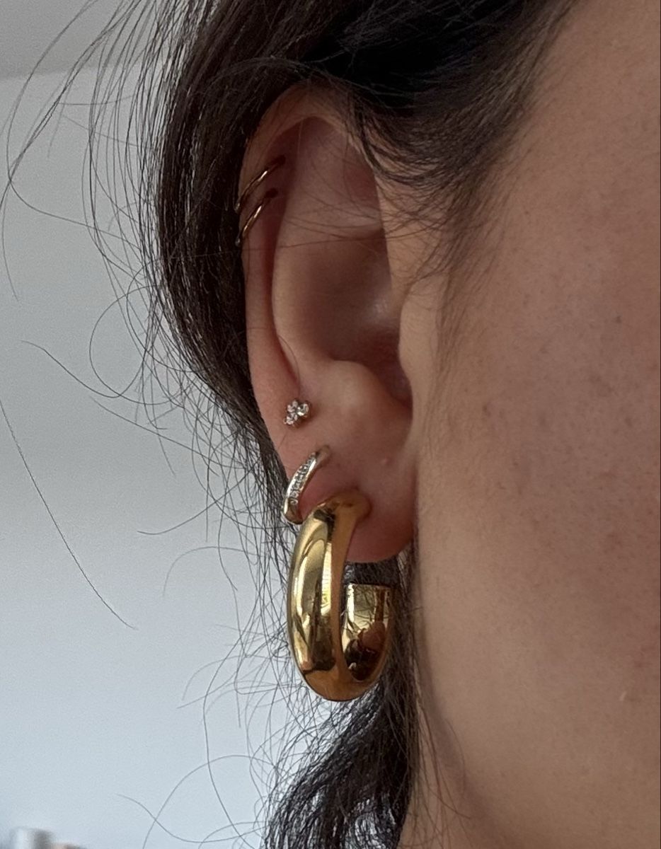 Ohrringe & -stecker: Goldene Creolen – Neu (gemäss Beschreibung) aus Basel von Vaniiiy 1