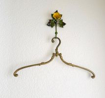 Kleiderbügel vintage Messing massiv