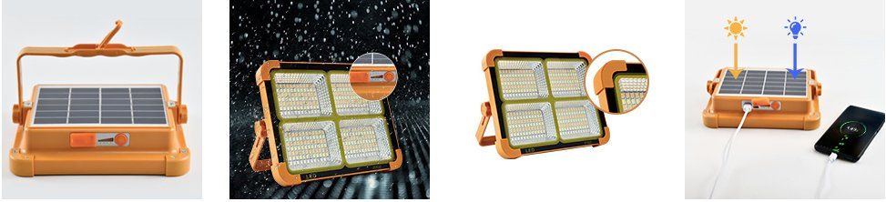 Lampade: 100W LED Solar Strahler mit 288 LED-Perlen – Nuovo e nell'imballaggio originale da Châtelaine venduto da topshop.switzerland 6