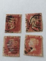 4mal One Penny Reds 1864 bis 1881 