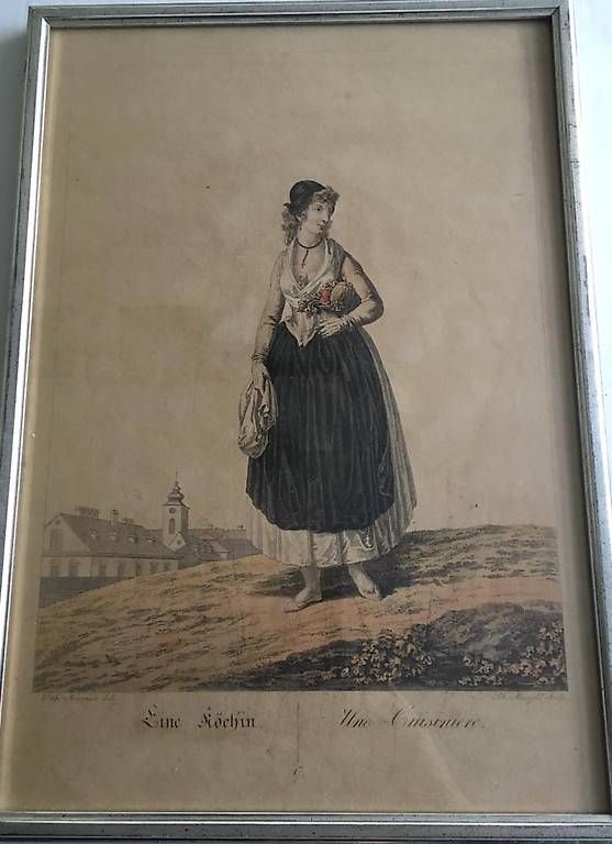 Incisioni: Stich einer Köchin/une Cuisinière – Usato da Aarburg venduto da lbe_xnl2 3