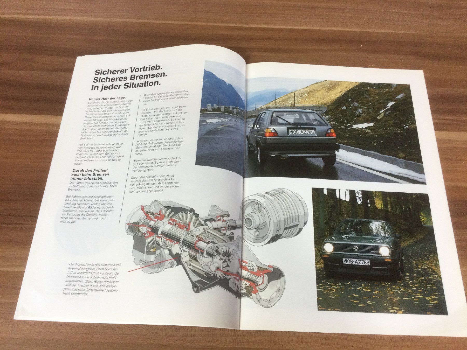 VW Documenti: Gebrauchtes VW Golf Syncro Prospekt Allrad – Usato da Wangen SZ venduto da kuriosum12 2